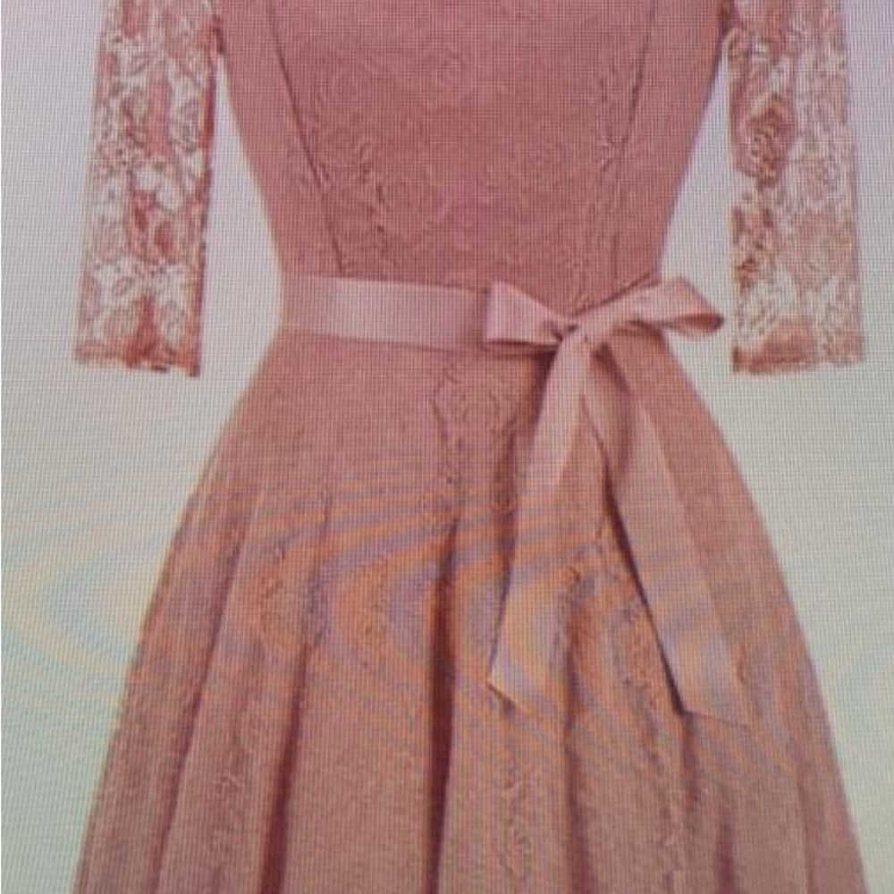 Elegant Lace Pink blush Dress
